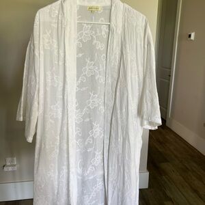 Cost Plus World Market White Lace Cover-Up